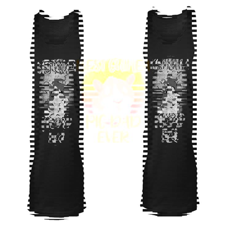 Best Guinea Pig Dad Ever Vintage Gift For Rodent Rat Lover Unisex Tank Top