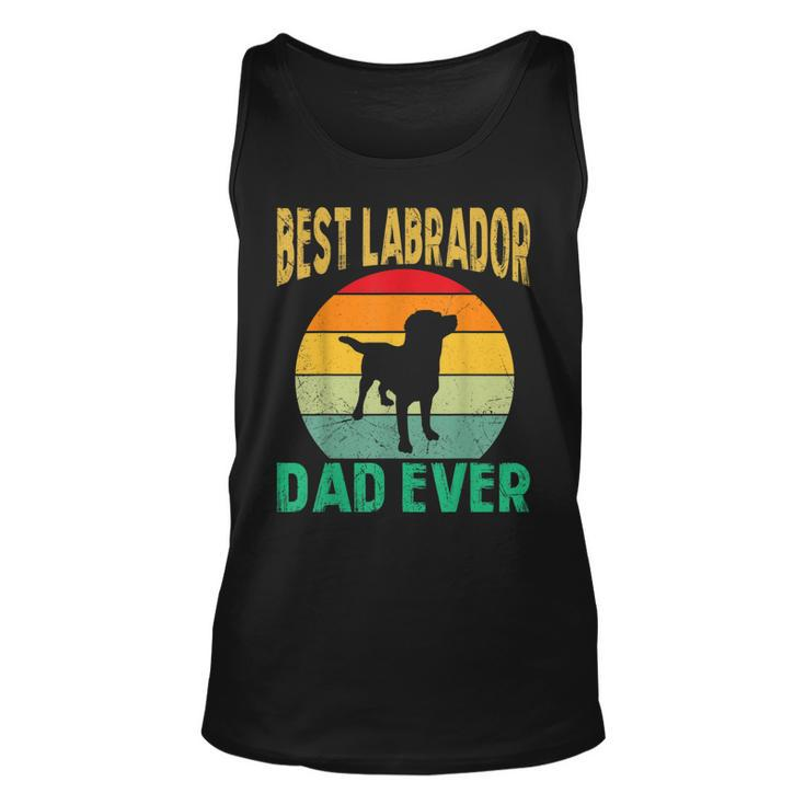 Best Labrador Dad Ever Lab Father Retro Vintage Lab Dad  Unisex Tank Top