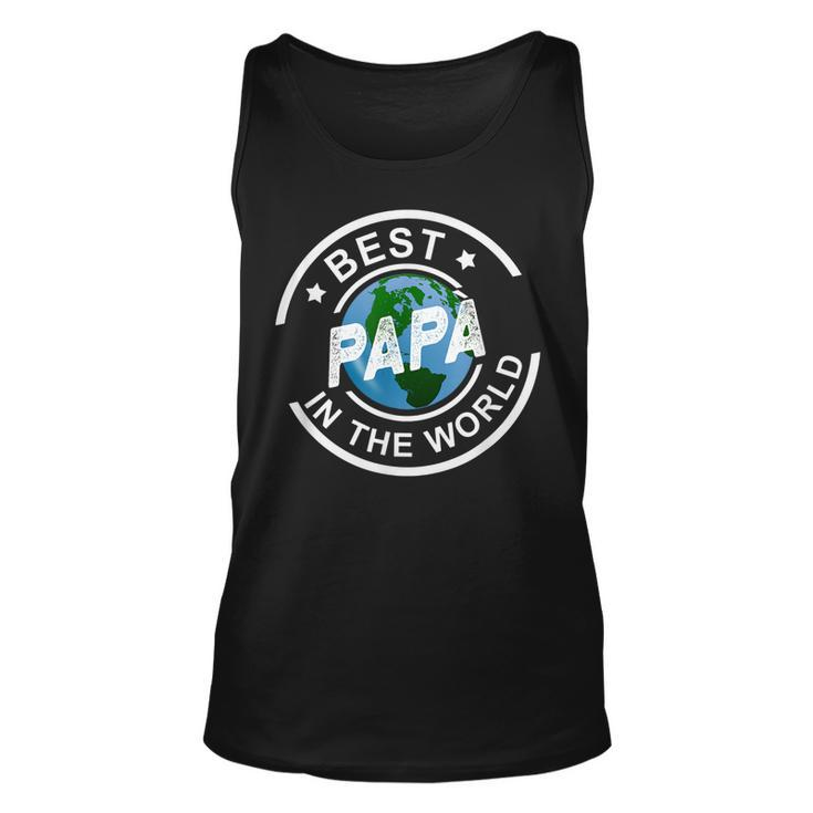 Best Papa In The World Funny Italian Dad Gift Gift For Mens Unisex Tank Top
