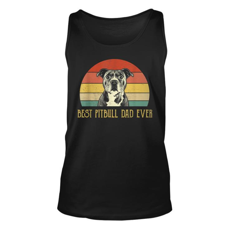 Best Pitbull Dad Ever Pitbull Dog Lovers Fathers Day Gift  Unisex Tank Top
