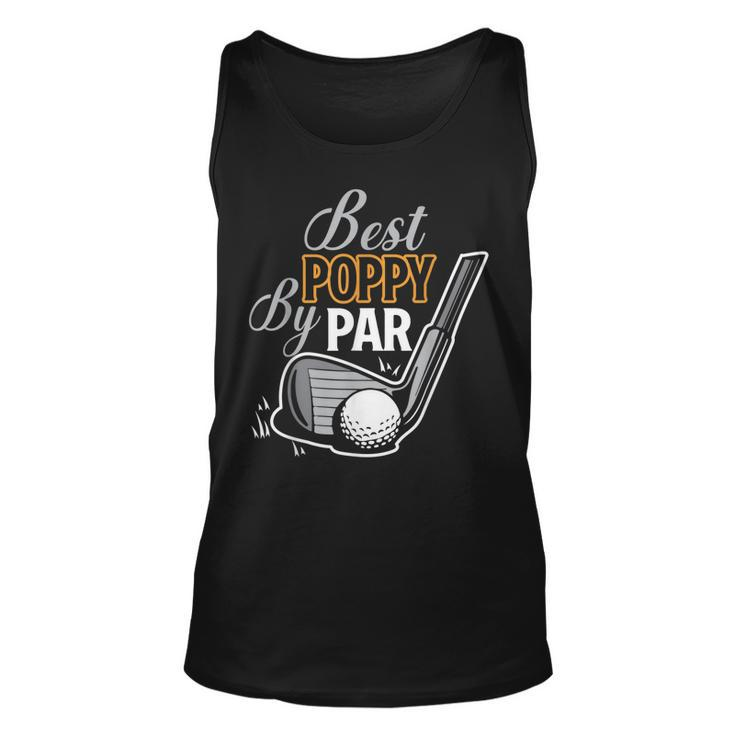 Best Poppy By Par Golfer Fathers Day Golfing Sports Dad Unisex Tank Top