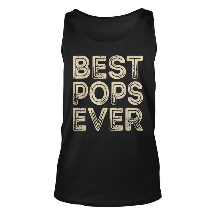 Best Pops Ever Grandpa Dad Fathers Day Tank Top