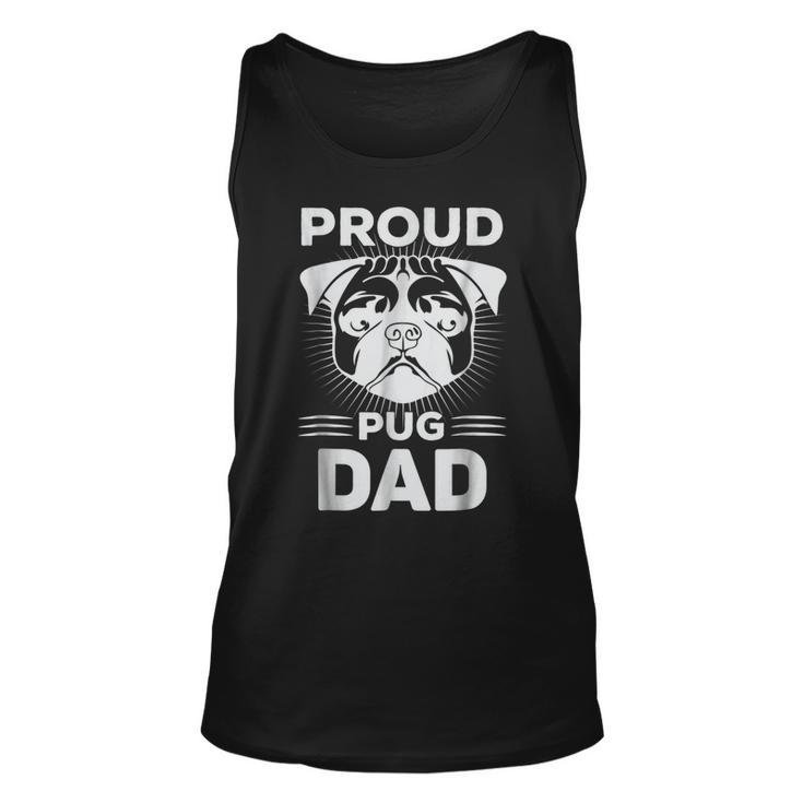 Best Pug Dad Ever  Dog Lover Funny T Unisex Tank Top