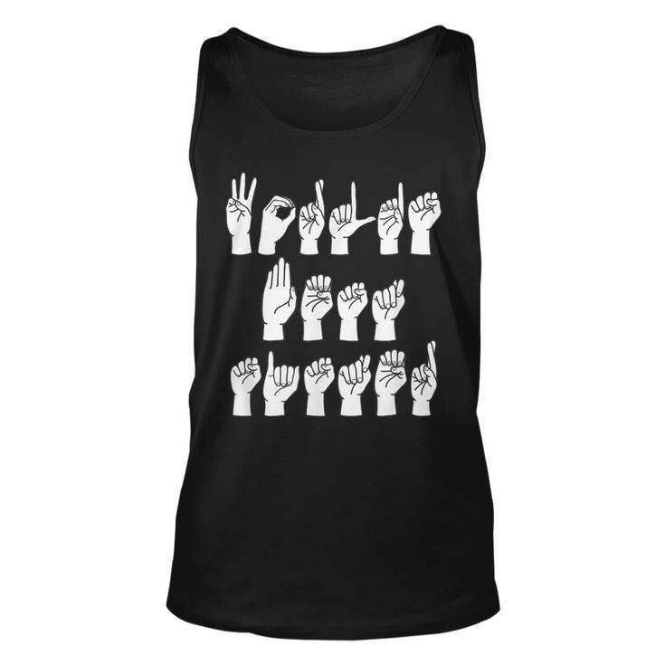 Best Sister Zeichensprache Unisex TankTop, ASL Fingerzauber für Mädchen