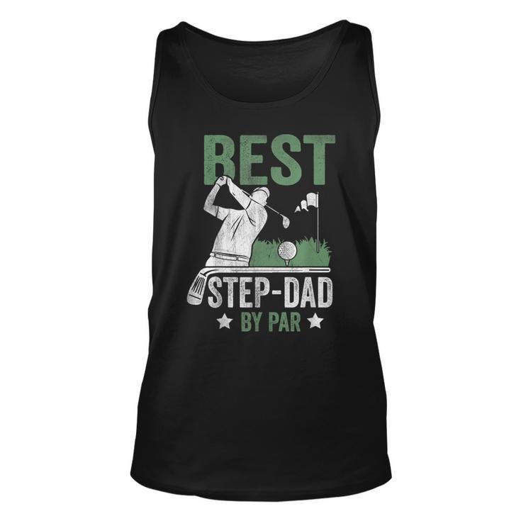 Best Stepdad By Par Fathers Day Golf Gift Gift For Mens Unisex Tank Top