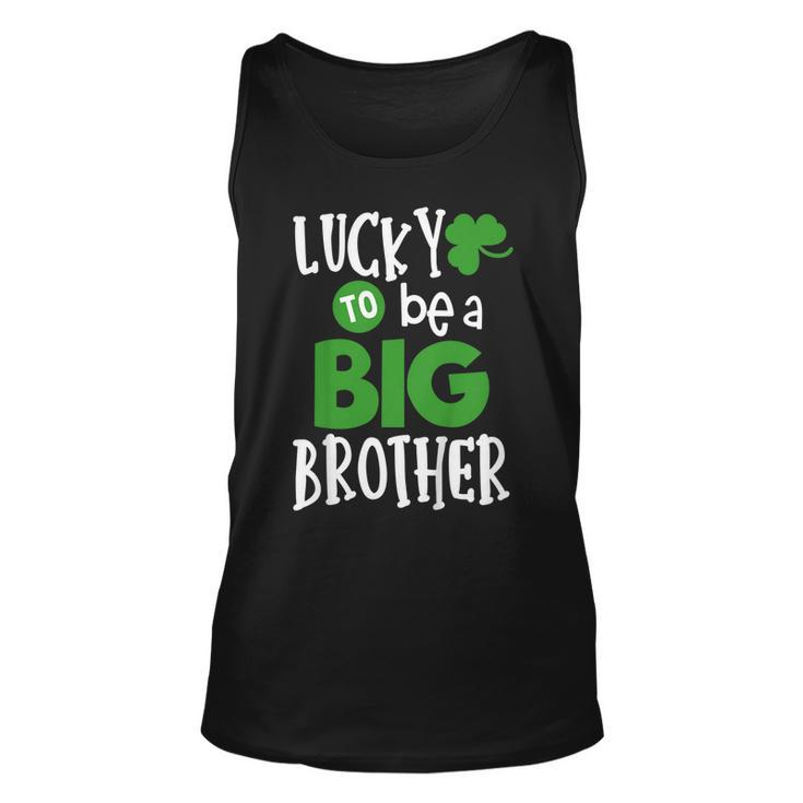 Big Brother St Patricks Day Pregnancy Announcement Shirt Unisex Tank Top