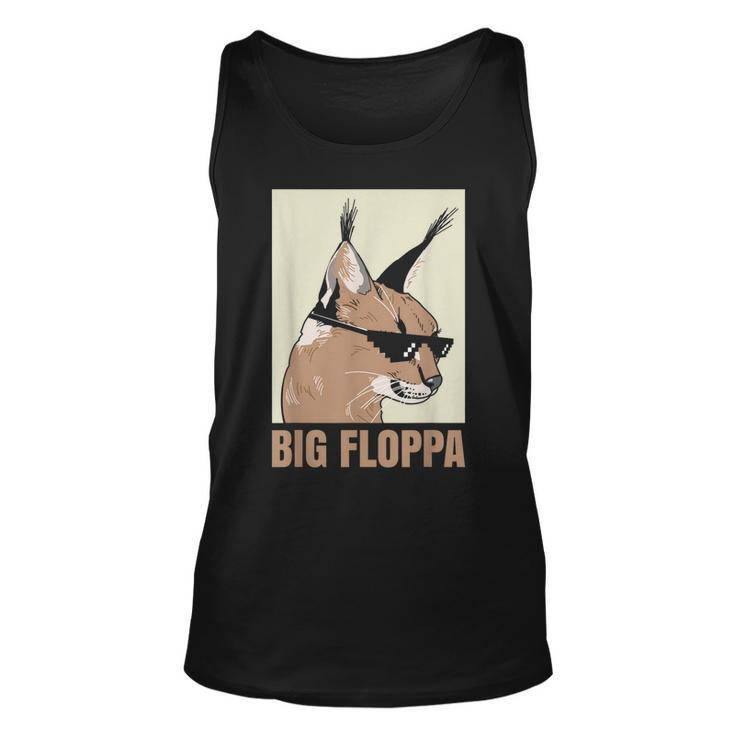 Big Floppa Meme Cat Caracal Cool Cats Caracals Lover Men's Back Print  T-shirt