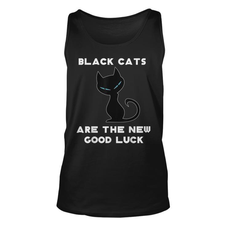 Black Cat Good Luck Funny Novelty Graphic Lucky Black Cat Men Women Tank Top Graphic Print Unisex