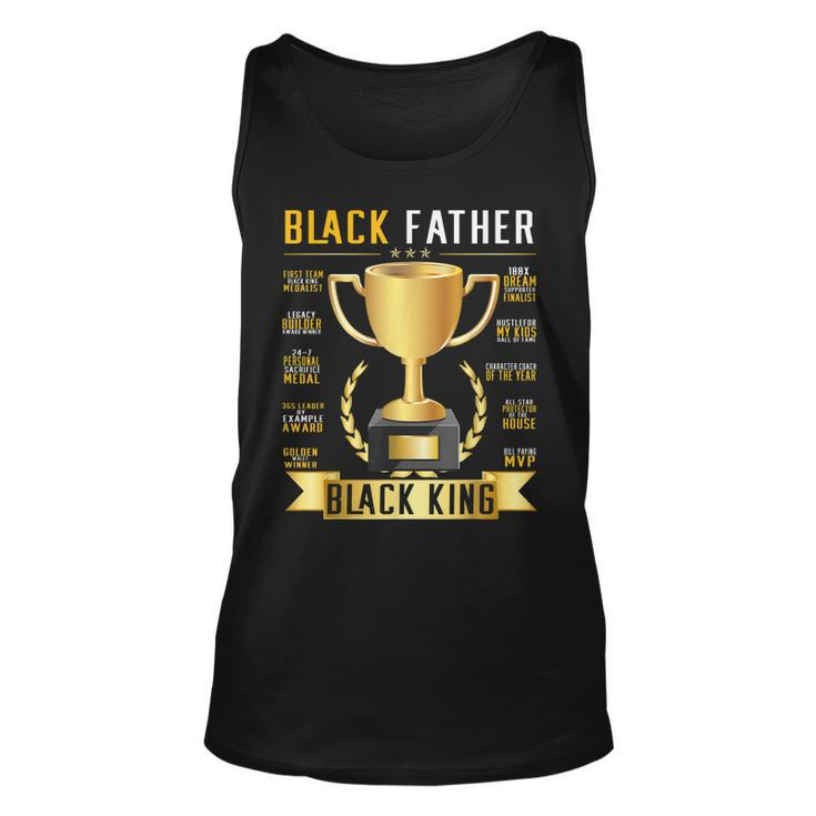 Black Father King Trophy Cup Afro Black Dad Fathers Day  Unisex Tank Top