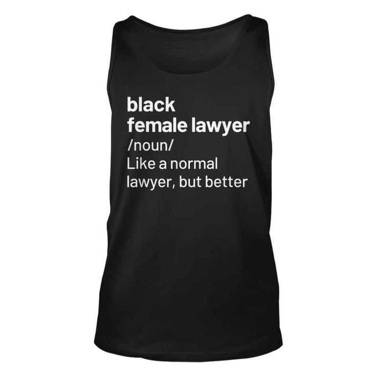 Black Female Lawyer African American Attorney Definition  Unisex Tank Top