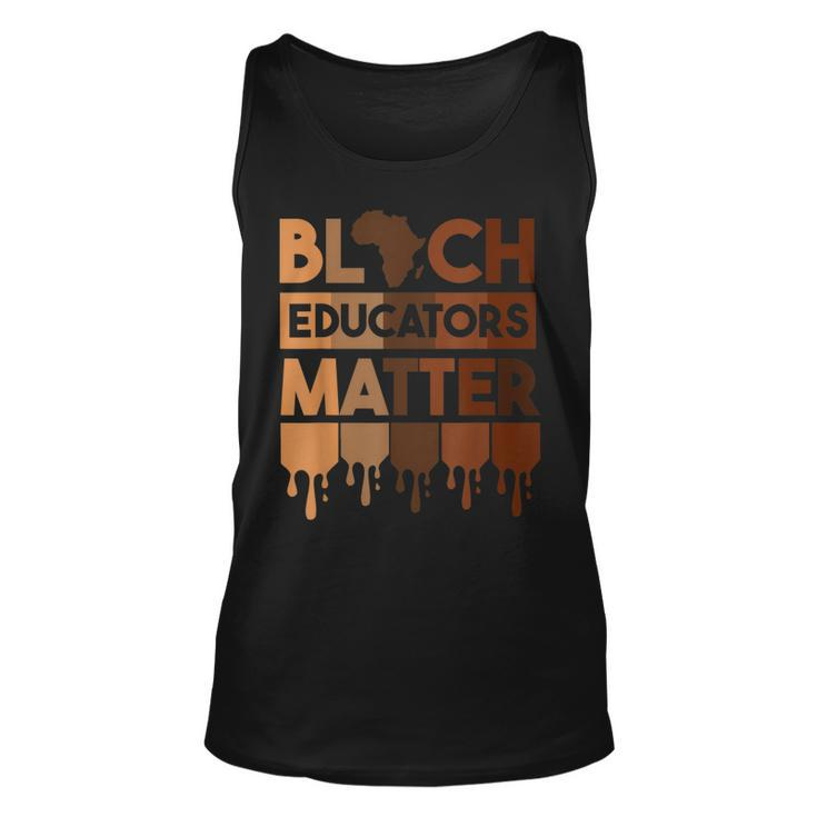 Black History Black Educators Matter Melanin African Pride  Unisex Tank Top