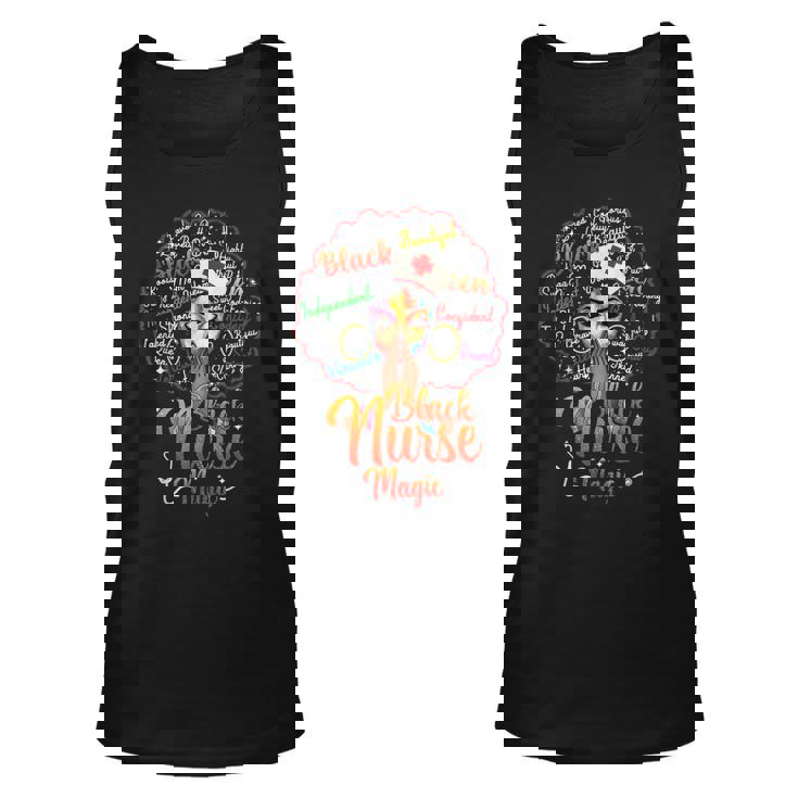 Black Nurse Black History Queen Melanin Afro African Pride  Unisex Tank Top