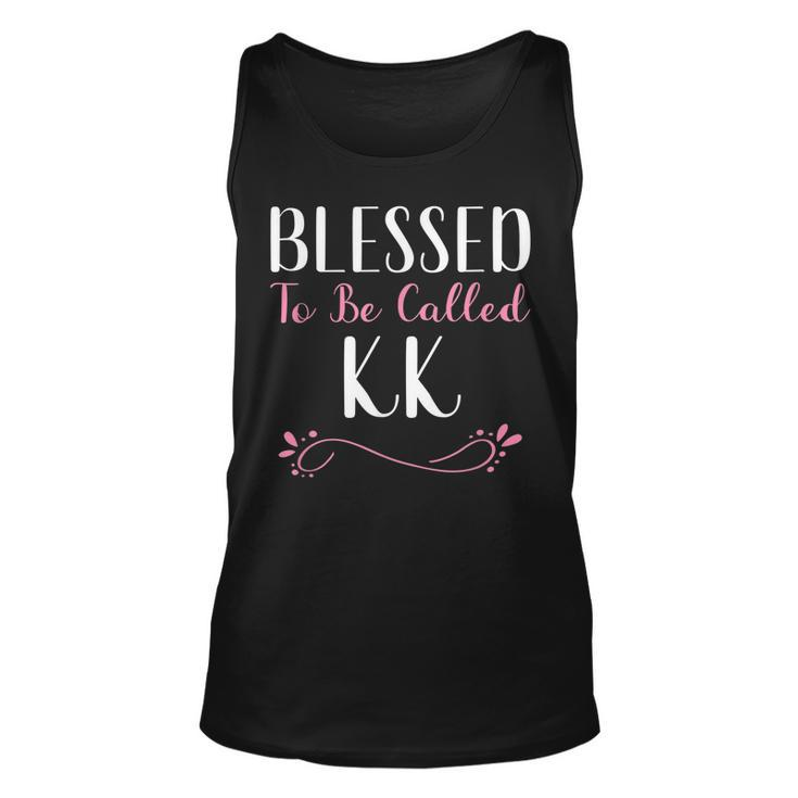 Blessed To Be Called Kk Cute Cool  Unisex Tank Top