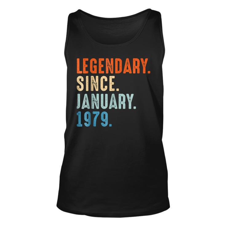 Born In January 1979 40Th Birthday Gift 40 Years Old Shirt Unisex Tank Top