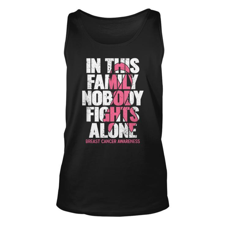 Breast Cancer Support Vintage Family Breast Cancer Awareness  Unisex Tank Top