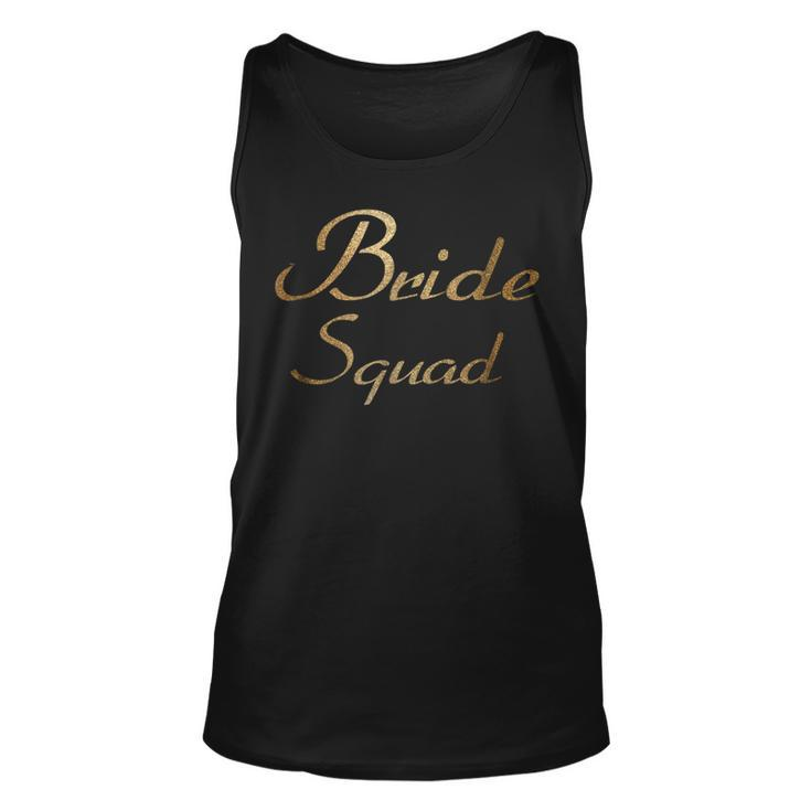 Bride Squad   Wedding Bachelorette Party T Unisex Tank Top
