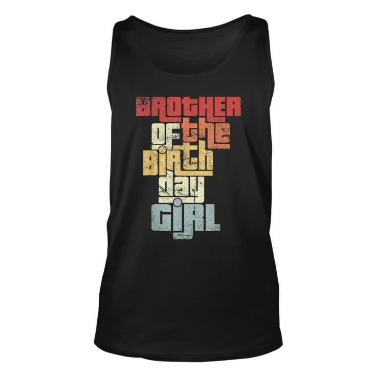 Brother Of The Birthday Girl Vintage Graphic Matching Tank Top