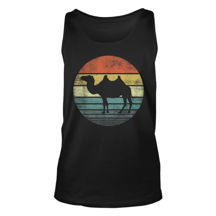 Camel Lover Gifts Retro Vintage Zoo Animal Silhouette  Unisex Tank Top