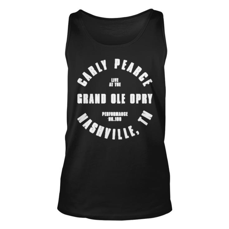 Carly Pearce 100Th Show Opry Exclusive Nashville Tn T Unisex Tank Top