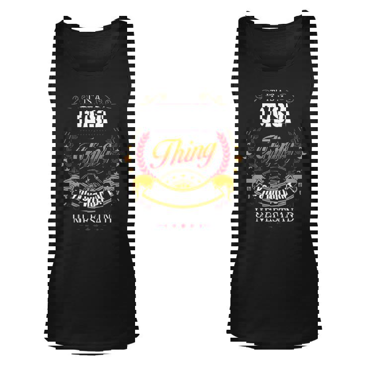 Casa  Family Crest Casa  Casa Clothing Casa T Casa T Gifts For The Casa  Unisex Tank Top