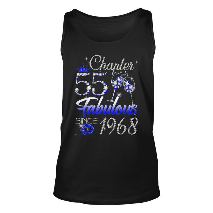 Chapter 55 Fabulous Since 1968 55Th Birthday Queen  Unisex Tank Top