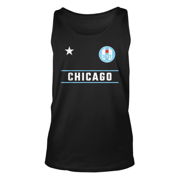 Chicago Windy City er Badge With Iconic 312 Area Code Tank Top