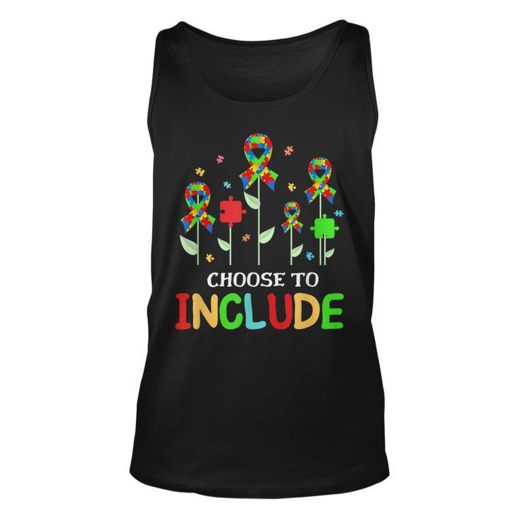Choose To Include Special Education Teacher Autism Awareness Tank Top