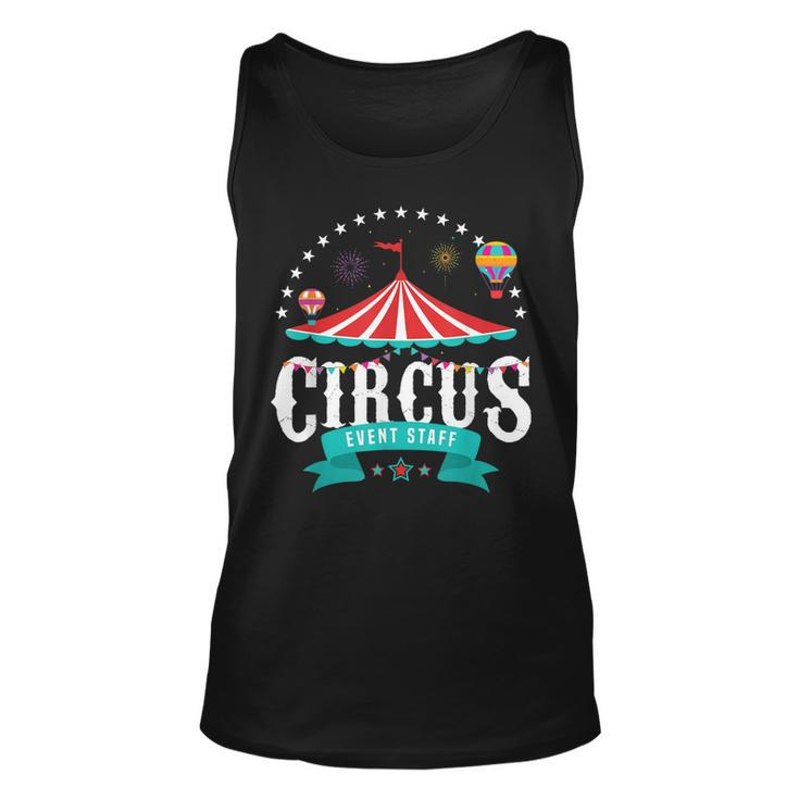 Circus Event Staff Vintage Retro Carnival Birthday Party  Unisex Tank Top