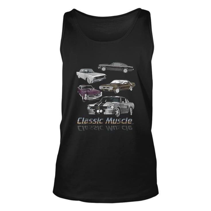 Classic American Muscle Cars Vintage Gift Men Women Tank Top Graphic Print Unisex