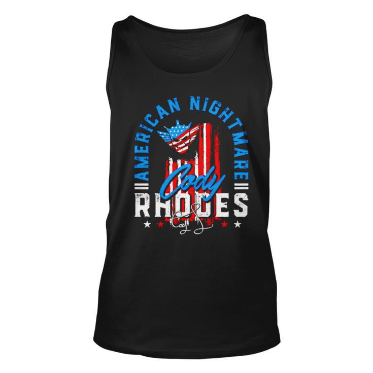 Cody Rhodes American Nightmare Usa Flag Signature Unisex Tank Top