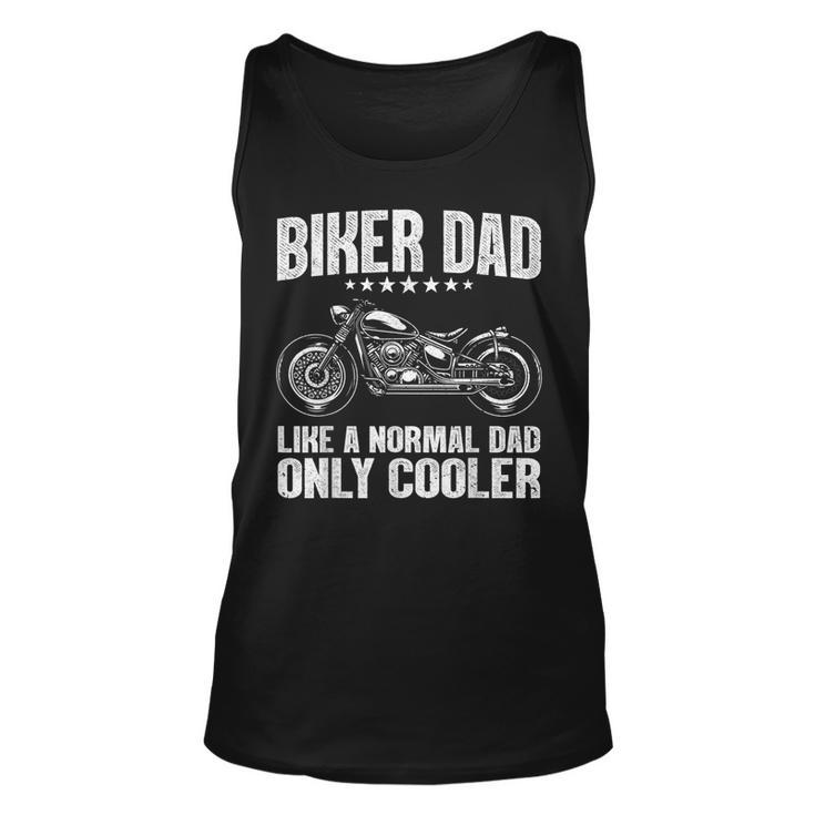 Cool Biker Design For Dad Men Motorcycling Motorcycle Biker  Unisex Tank Top