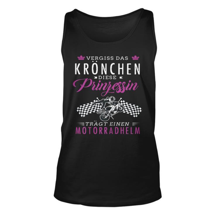 Coole Motorradfahrerin Unisex TankTop, Heiße Bikerin Spruch für Damen