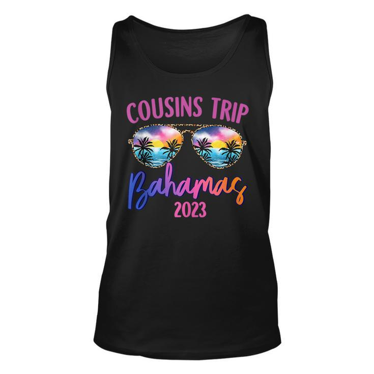 Cousins Trip Bahamas 2023 Sunglasses Summer Vacation  Unisex Tank Top