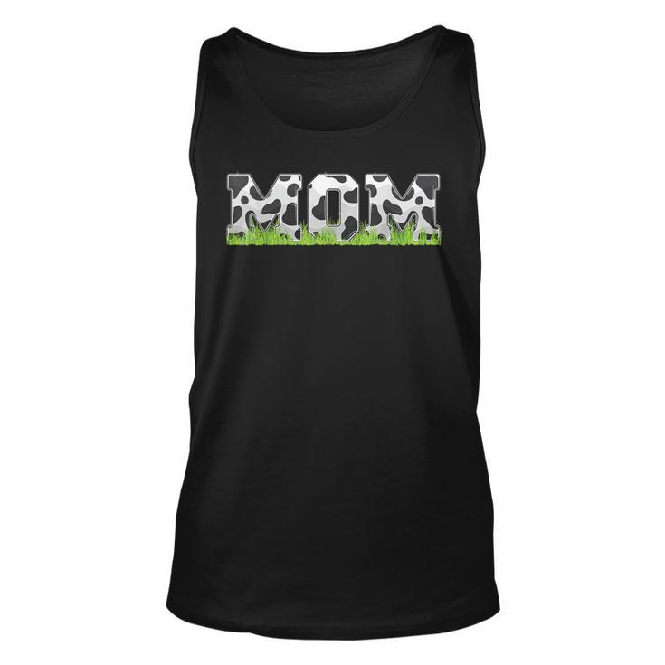 Cow Birthday Family Matching Mothers Day Mom Cow Print  Unisex Tank Top