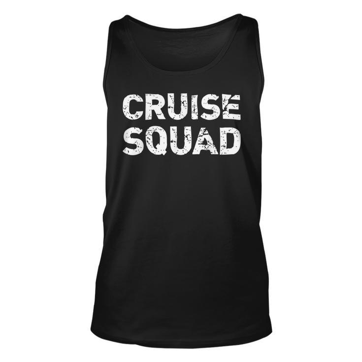 Cruise Squad Funny Vacation Trip Distressed Family Matching Unisex Tank Top