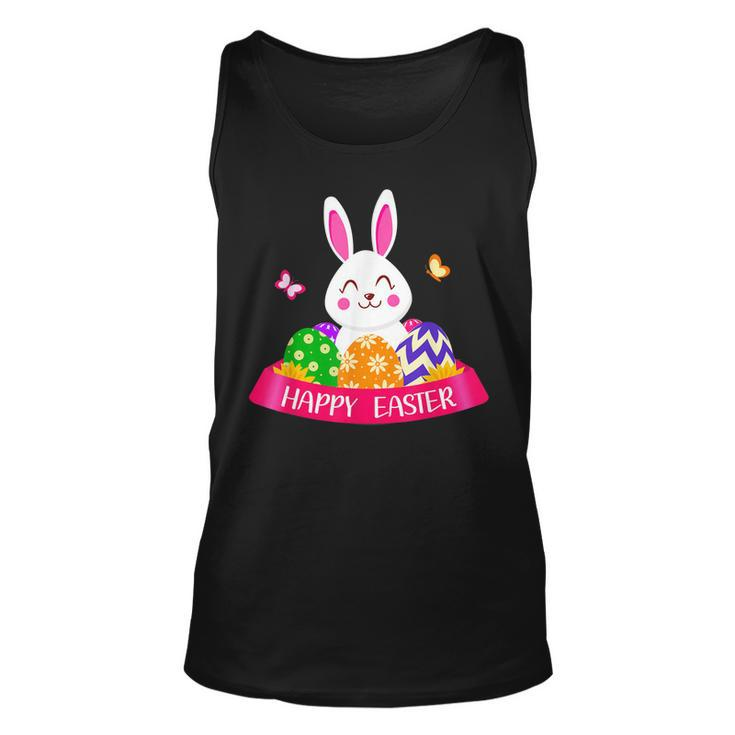 Cute Bunny Spring Hunt Eggs Rabbit Happy Easter Day Outfit  Unisex Tank Top