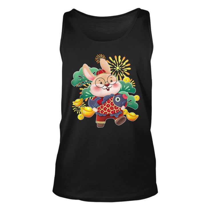 Cute Chinese Zodiac Year Of The Rabbit Lunar New Year 2023  V2 Unisex Tank Top