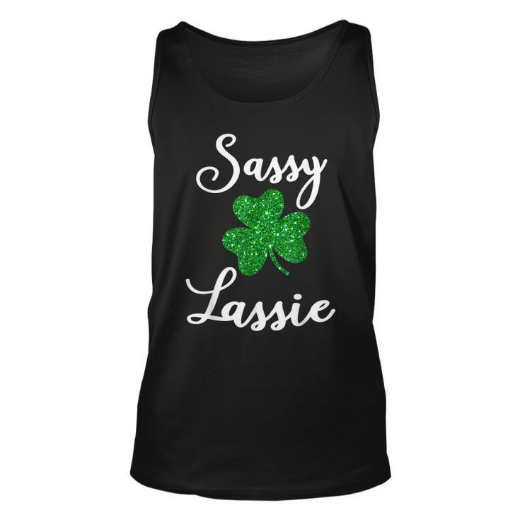 Cute Sassy Lassie Shirt Irish Shamrock St Patricks Day Tank Top