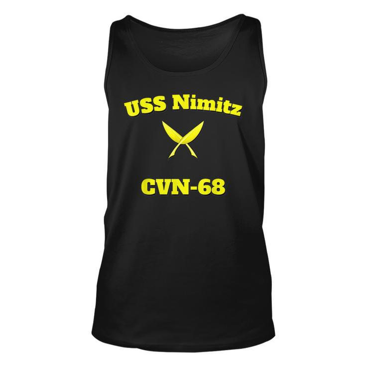 Cvn-68 Uss Nimitz Aircraft Carrier Yn   Unisex Tank Top