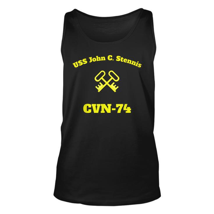 Cvn-74 Uss John C Stennis Aircraft Carrier Sk Or Ls   Unisex Tank Top
