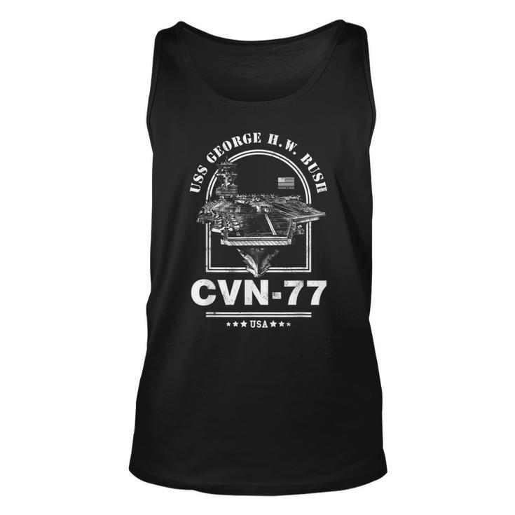 Cvn-77 Uss George HW Bush  Unisex Tank Top