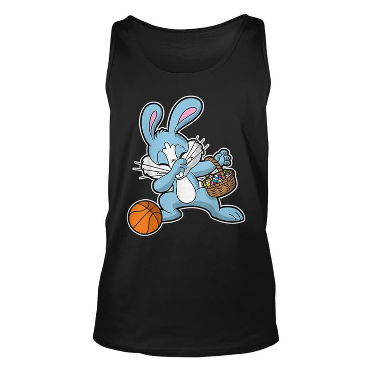 Dabbing Easter Bunny Kids Basketball Basket Stuffer Boys  Unisex Tank Top