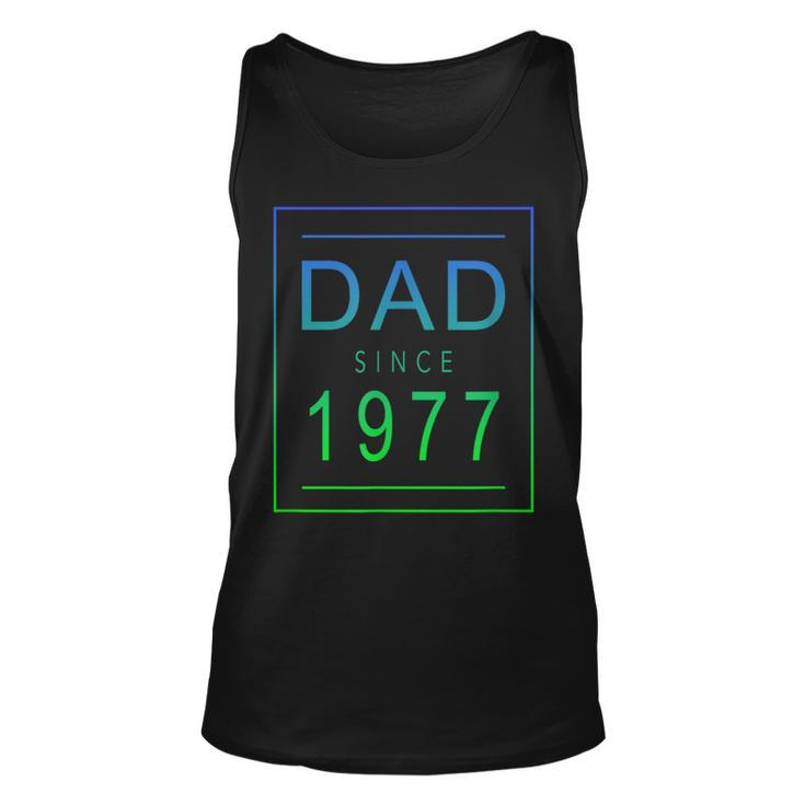Dad Since 1977 77 Aesthetic Promoted To Daddy Father Bbjzzqj Tank Top