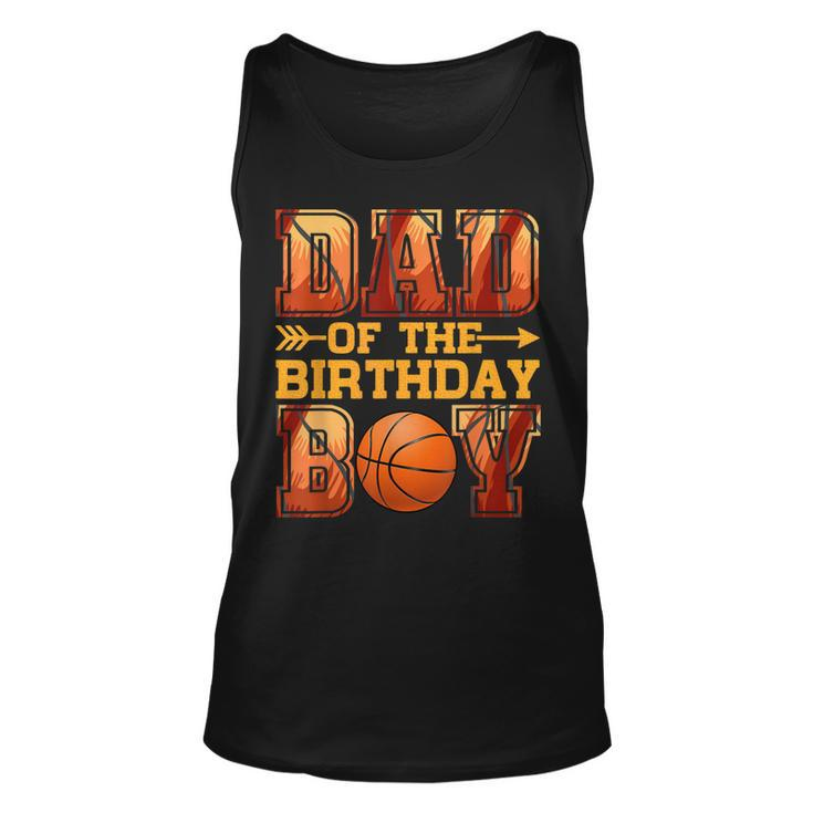 Dad Basketball Birthday Boy Family Baller B-Day Party  Unisex Tank Top