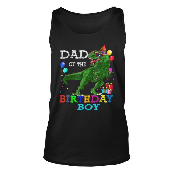 Dad Of The Birthday Boy T Rex Rawr Dinosaur Birthday Bbjsvcd Tank Top