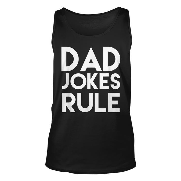 Dad Jokes Rule Unisex Tank Top