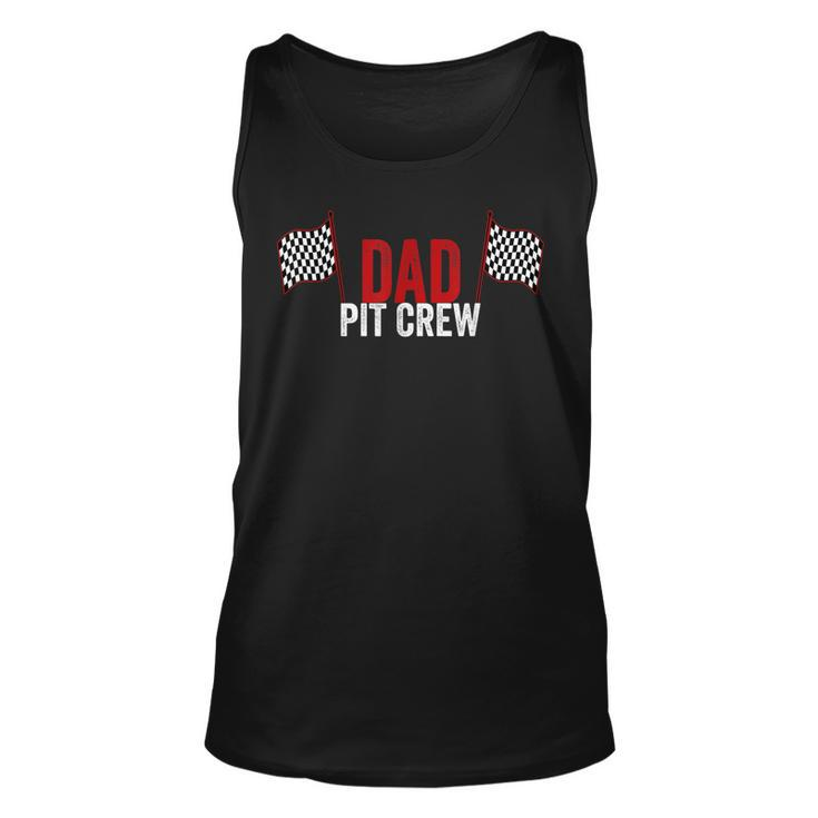 Dad Pit Crew Vintage For Racing Party Costume  Unisex Tank Top