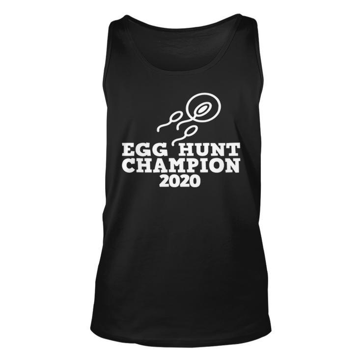 Dad Pregnancy Announcement Egg Hunt Champion 2020 Unisex Tank Top