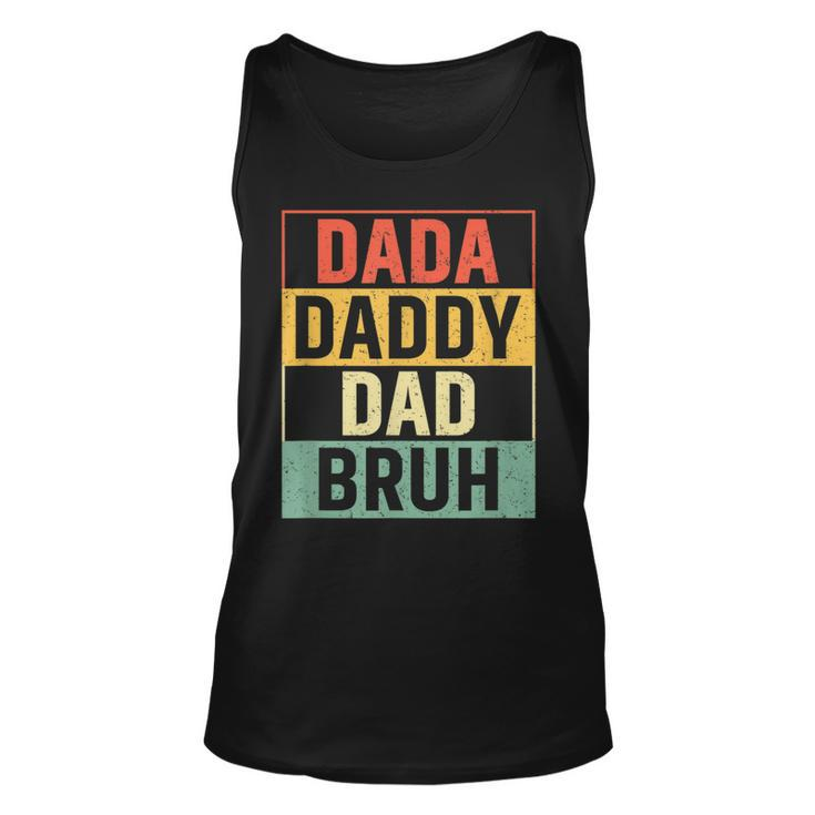 Dada Daddy Dad Bruh Funny Fathers Day Gag Gift 2023  Unisex Tank Top