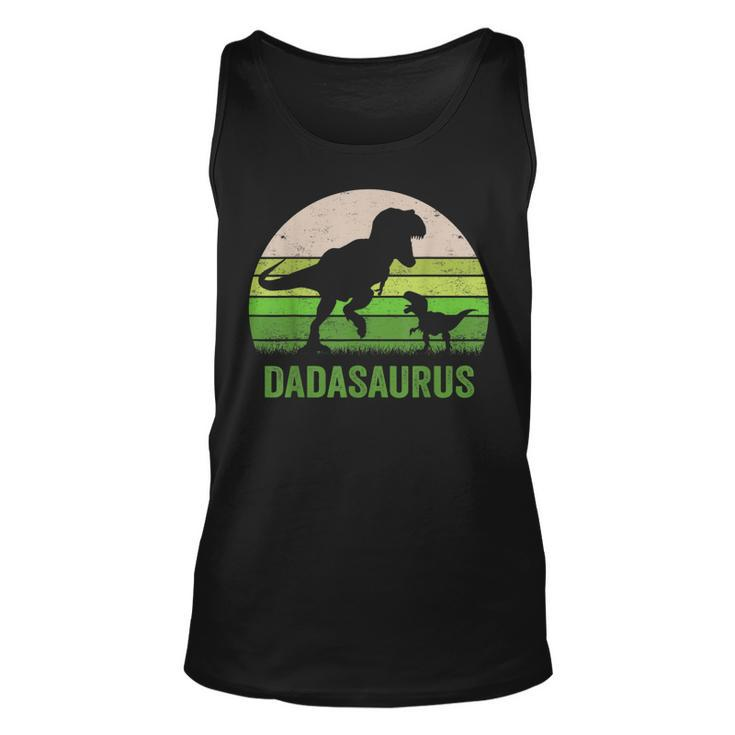 Dada Dinosaur T Rex Dadasaurus Fathers Day Family  Unisex Tank Top